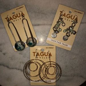 🌕Tagua Earring Bundle New With Tags